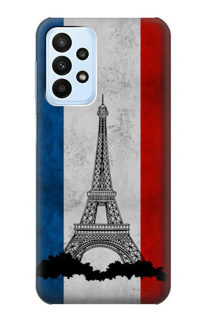 S2859 Vintage France Flag Eiffel Tower Case For Samsung Galaxy A23