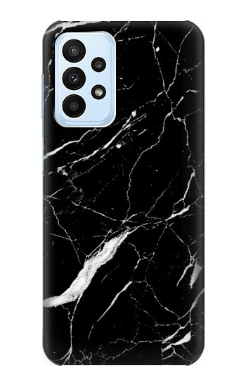 S2895 Black Marble Graphic Printed Case For Samsung Galaxy A23