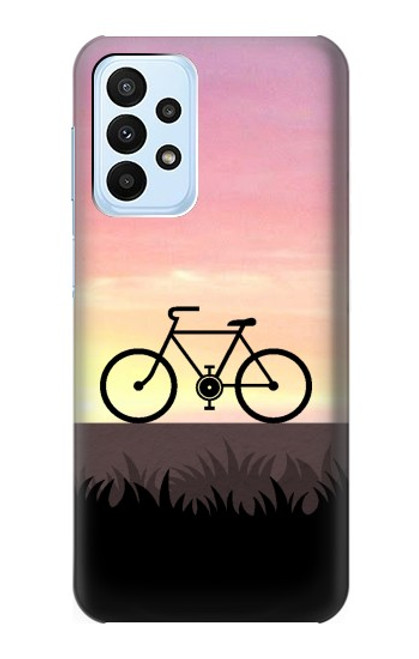 S3252 Bicycle Sunset Case For Samsung Galaxy A23