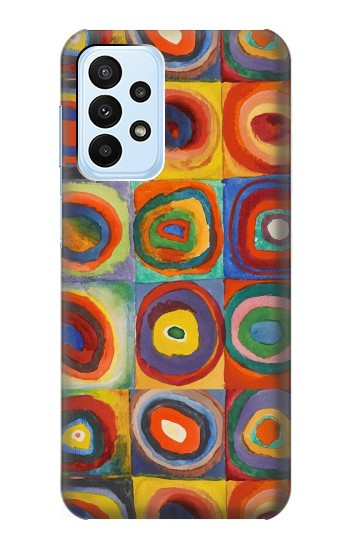 S3409 Squares Concentric Circles Case For Samsung Galaxy A23