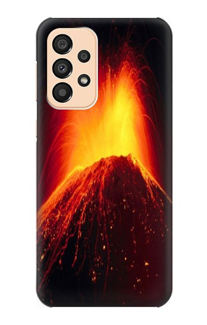 S0745 Volcano Lava Case For Samsung Galaxy A33 5G