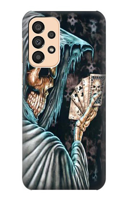 S0748 Grim Reaper Death Poker Case For Samsung Galaxy A33 5G