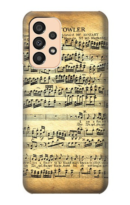 S2667 The Fowler Mozart Music Sheet Case For Samsung Galaxy A33 5G