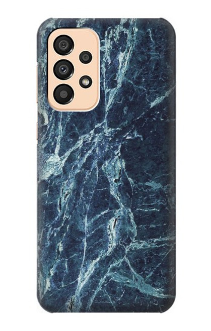 S2799 Light Blue Marble Stone Graphic Printed Case For Samsung Galaxy A33 5G