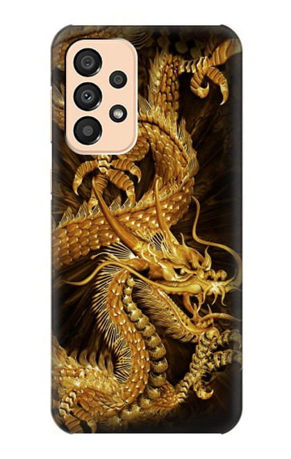 S2804 Chinese Gold Dragon Printed Case For Samsung Galaxy A33 5G