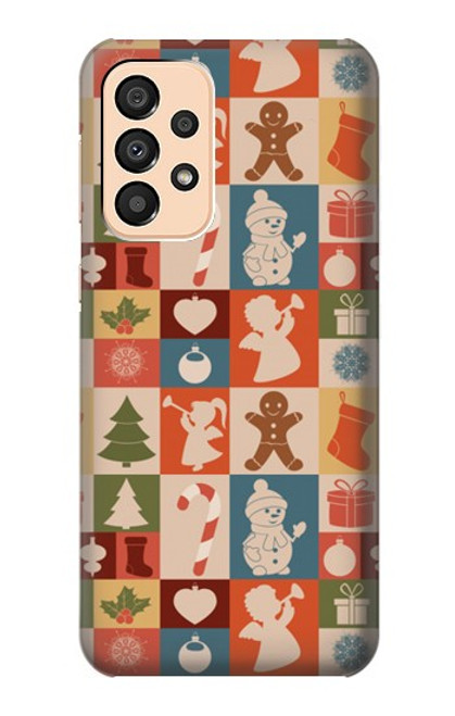 S2854 Cute Xmas Pattern Case For Samsung Galaxy A33 5G
