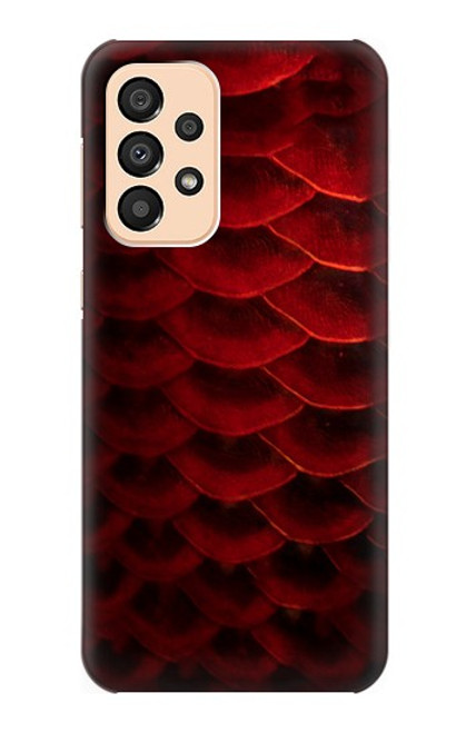 S2879 Red Arowana Fish Scale Case For Samsung Galaxy A33 5G