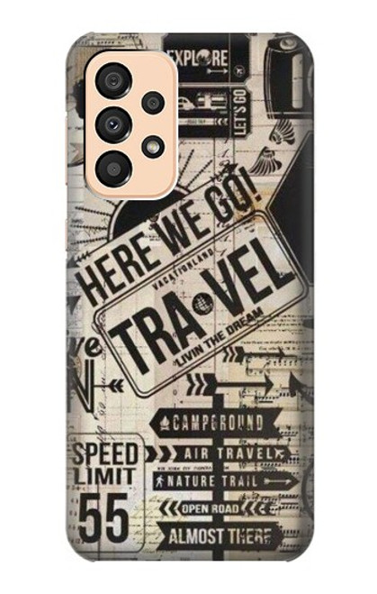 S3441 Vintage Travel Case For Samsung Galaxy A33 5G