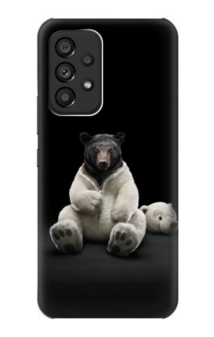 S0878 Black Bear Case For Samsung Galaxy A53 5G