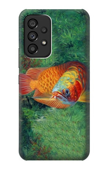 S1157 Red Arowana Fish Case For Samsung Galaxy A53 5G