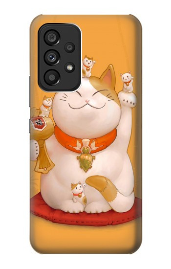 S1217 Maneki Neko Lucky Cat Case For Samsung Galaxy A53 5G