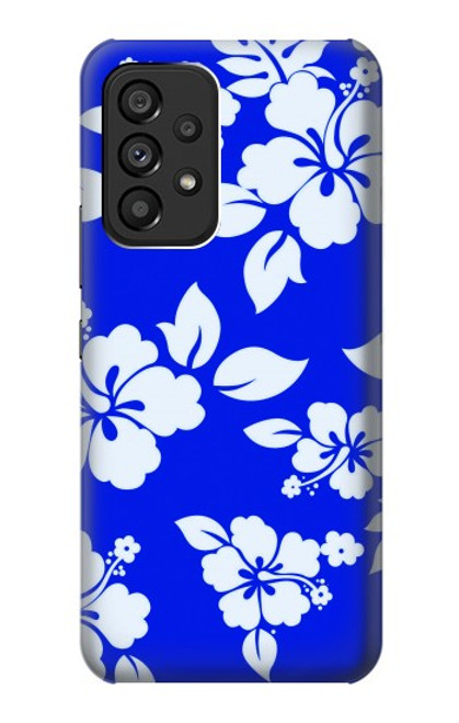 S2244 Hawaiian Hibiscus Blue Pattern Case For Samsung Galaxy A53 5G