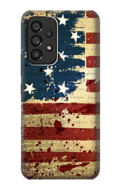 S2349 Old American Flag Case For Samsung Galaxy A53 5G