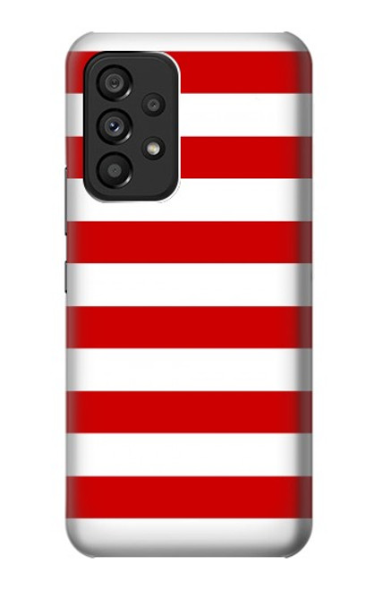 S2364 Red and White Striped Case For Samsung Galaxy A53 5G