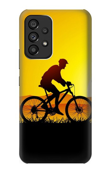 S2385 Bicycle Bike Sunset Case For Samsung Galaxy A53 5G