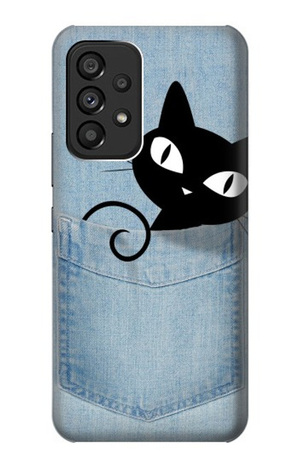 S2641 Pocket Black Cat Case For Samsung Galaxy A53 5G