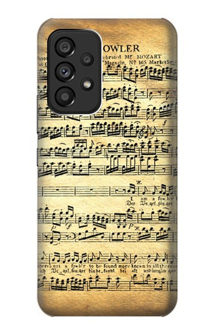 S2667 The Fowler Mozart Music Sheet Case For Samsung Galaxy A53 5G