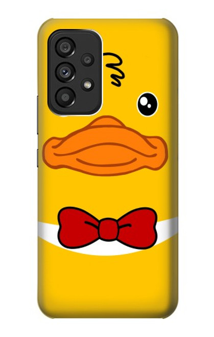 S2760 Yellow Duck Tuxedo Cartoon Case For Samsung Galaxy A53 5G