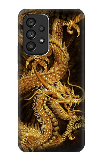 S2804 Chinese Gold Dragon Printed Case For Samsung Galaxy A53 5G