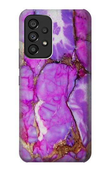 S2907 Purple Turquoise Stone Case For Samsung Galaxy A53 5G