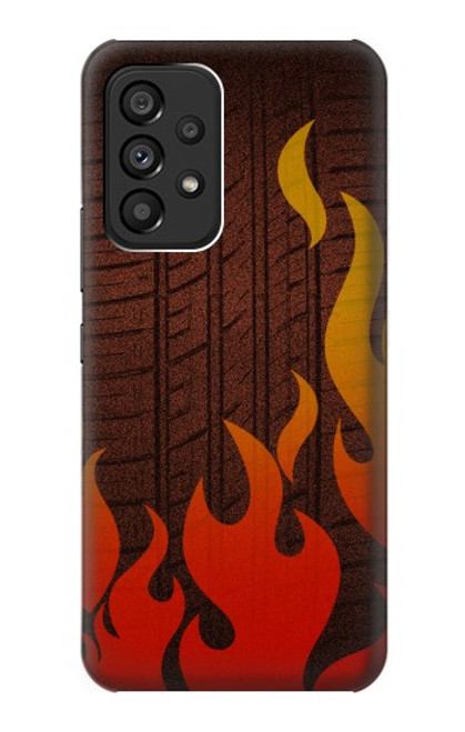 S2988 Rally Car Tire Fire Case For Samsung Galaxy A53 5G