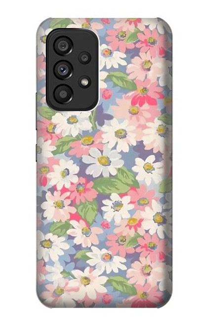 S3688 Floral Flower Art Pattern Case For Samsung Galaxy A53 5G