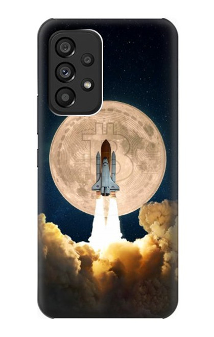 S3859 Bitcoin to the Moon Case For Samsung Galaxy A53 5G