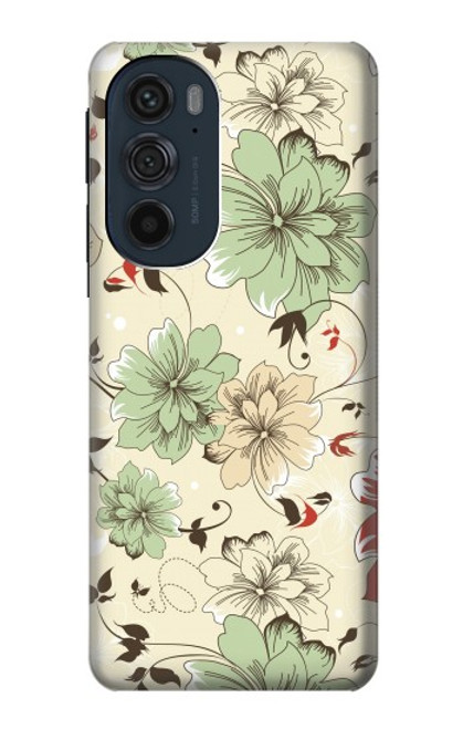S2179 Flower Floral Vintage Art Pattern Case For Motorola Edge 30 Pro