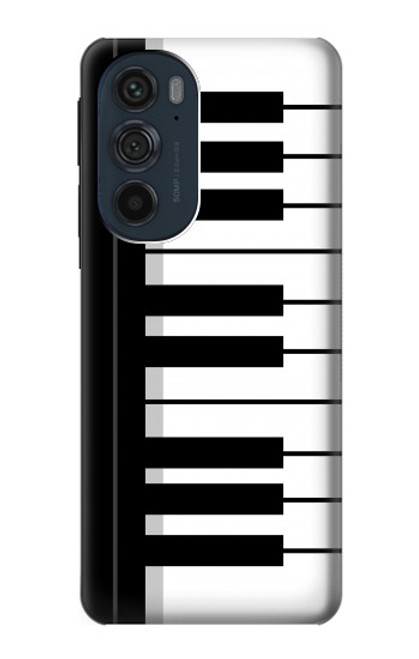 S3078 Black and White Piano Keyboard Case For Motorola Edge 30 Pro