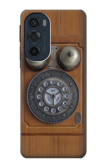 S3146 Antique Wall Retro Dial Phone Case For Motorola Edge 30 Pro