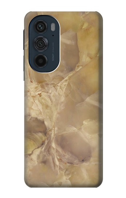 S3240 Yellow Marble Stone Case For Motorola Edge 30 Pro