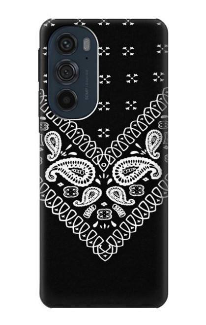 S3363 Bandana Black Pattern Case For Motorola Edge 30 Pro