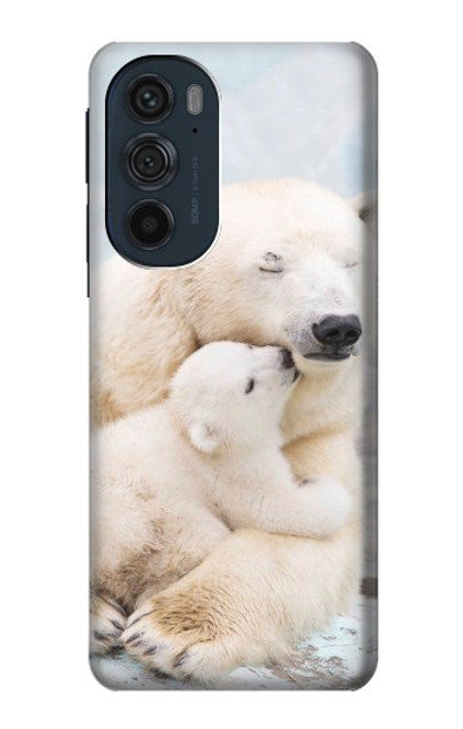 S3373 Polar Bear Hug Family Case For Motorola Edge 30 Pro