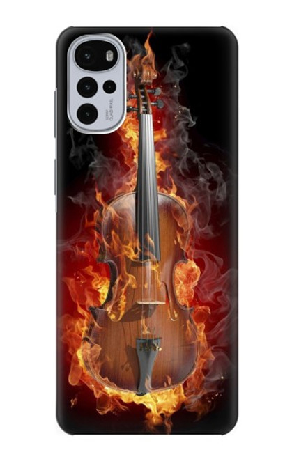 S0864 Fire Violin Case For Motorola Moto G22