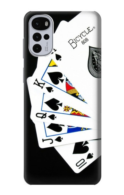 S1078 Poker Royal Straight Flush Case For Motorola Moto G22