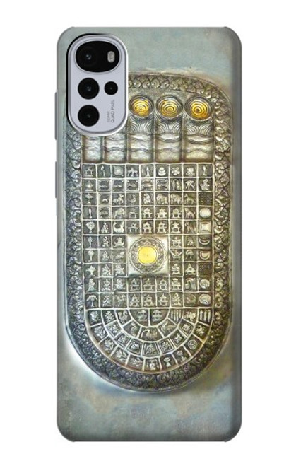 S1484 Buddha Footprint Case For Motorola Moto G22