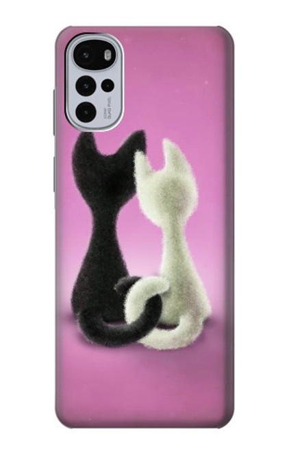 S1832 Love Cat Case For Motorola Moto G22