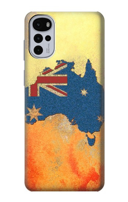 S2494 Australia Flag Map Rock Texture Case For Motorola Moto G22