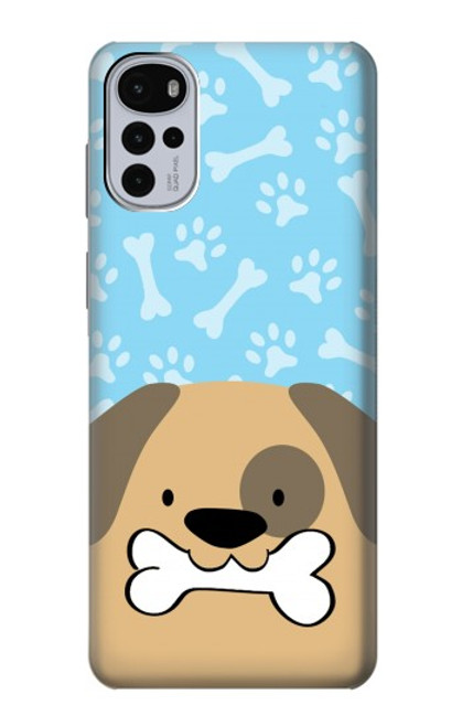 S2669 Cute Dog Paws Bones Cartoon Case For Motorola Moto G22