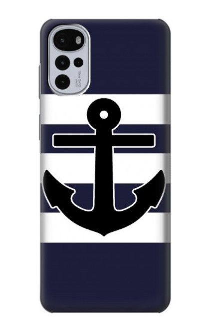 S2758 Anchor Navy Case For Motorola Moto G22