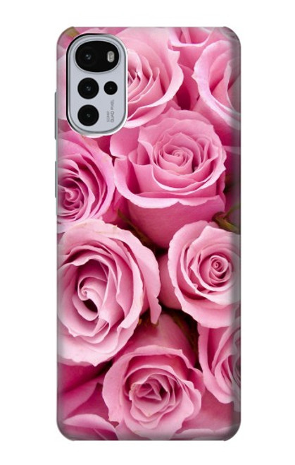 S2943 Pink Rose Case For Motorola Moto G22