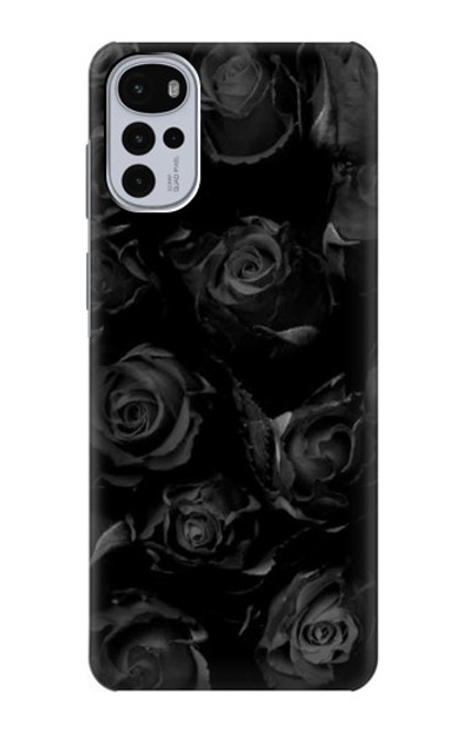 S3153 Black Roses Case For Motorola Moto G22