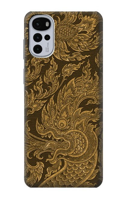 S3382 Thai Art Naga Case For Motorola Moto G22