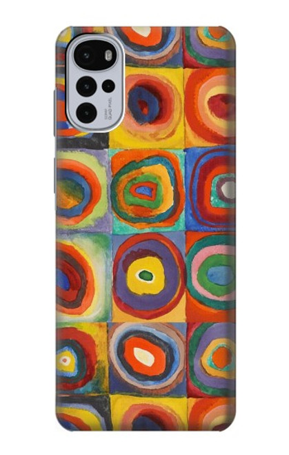 S3409 Squares Concentric Circles Case For Motorola Moto G22