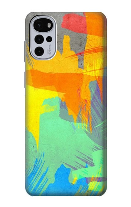 S3423 Brush Stroke Case For Motorola Moto G22