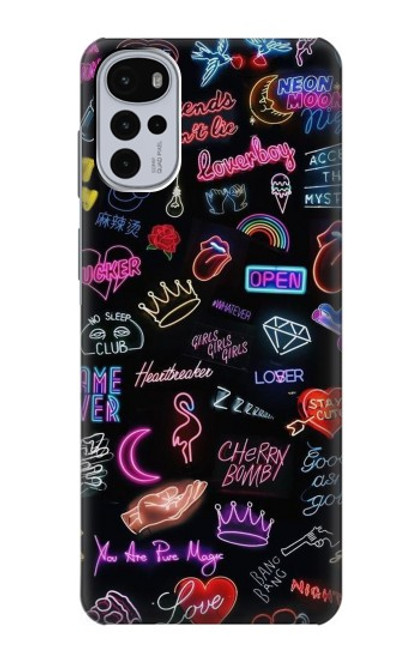 S3433 Vintage Neon Graphic Case For Motorola Moto G22