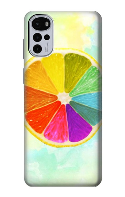 S3493 Colorful Lemon Case For Motorola Moto G22