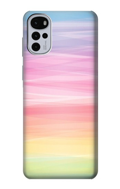 S3507 Colorful Rainbow Pastel Case For Motorola Moto G22