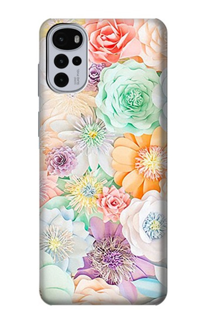 S3705 Pastel Floral Flower Case For Motorola Moto G22