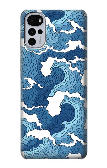 S3751 Wave Pattern Case For Motorola Moto G22